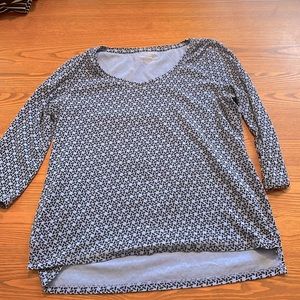 Women’s Top Purple & Black Talbots Sz Large Petite